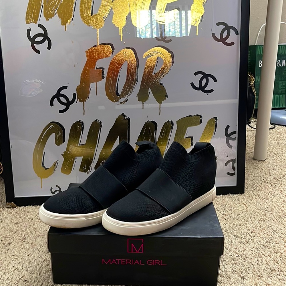 Black and white sneakers